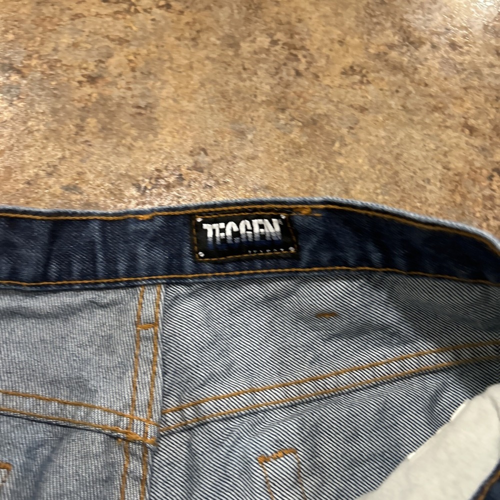 TECGEN FR Jeans Mens 32x32 Blue Solid CAT 2 2112 Flame Resistant Workwear - Picture 3 of 9
